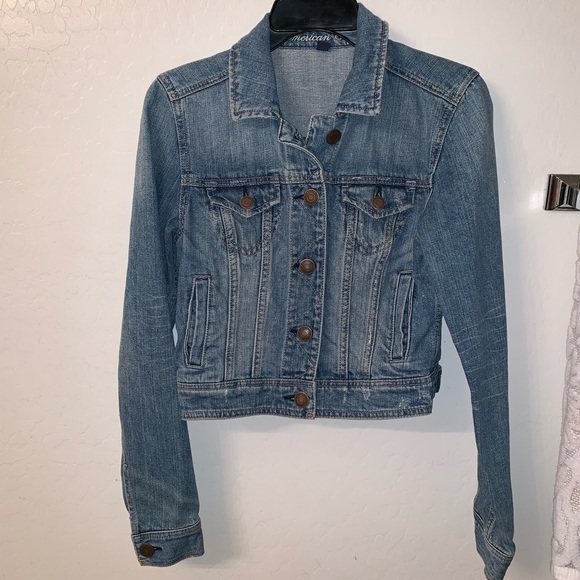 American Eagle cropped denim jacket - Picture 2 of 4